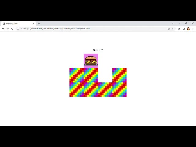 Memory Game in JavaScript