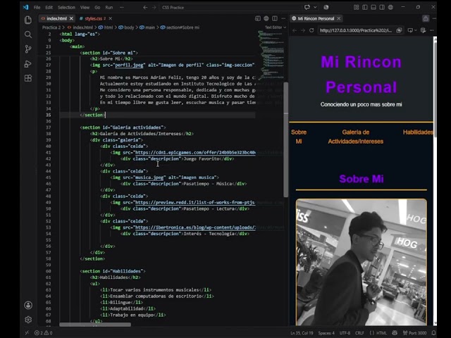 Mi Rincon Personal - Programacion Web