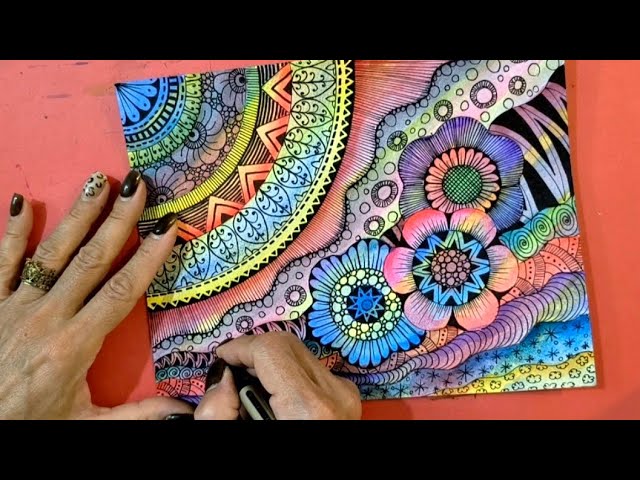 Colorful Mandala Pattern | So Satisfying to Watch