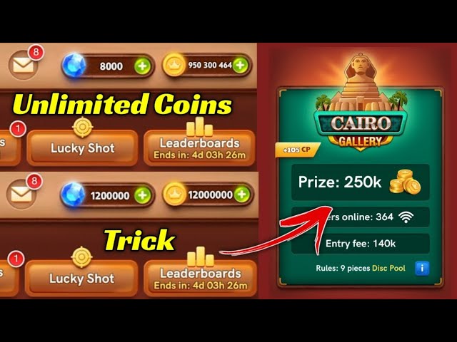 Carrom Pool Coins Trick - How to Make Coins Despite the Hackers - Jamot Gaming