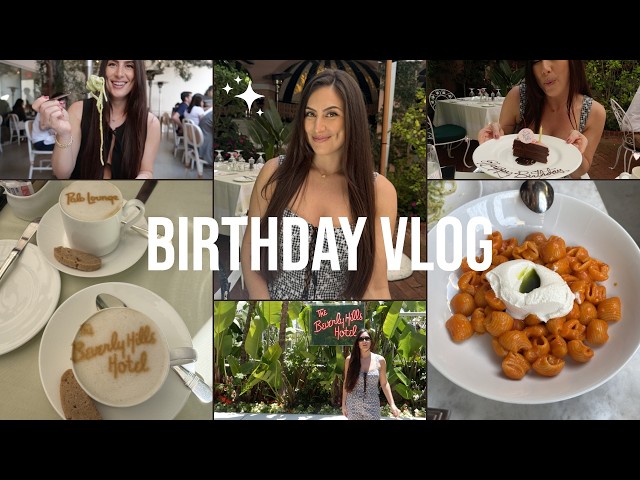 VLOG | Day in my life: My birthday, Beverly Hills Hotel, Shopping, Pasta Bar