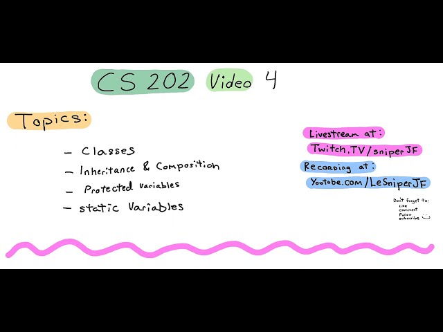 CS 202 Computer Science II: Fall 2020 Video 4 Livestream