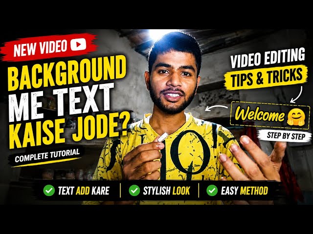 “Background Me Text Kaise Jode? 🔥 CapCut Editing Tutorial”