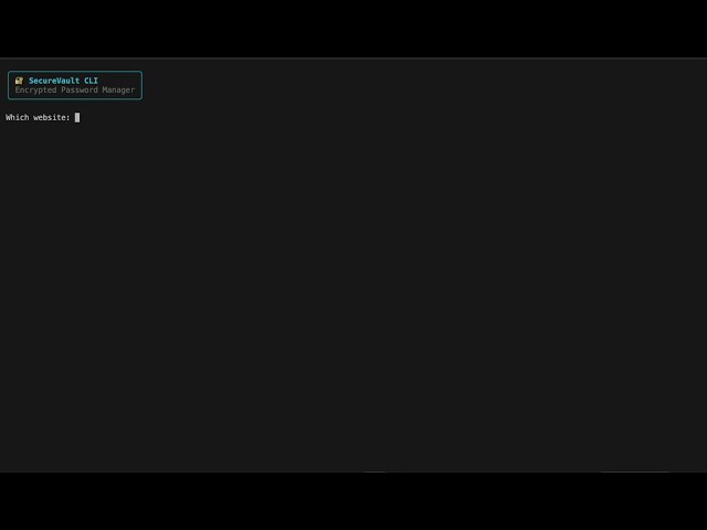 Python TUI Password manager Part 1