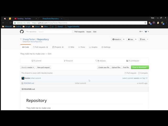 How to fork a repository