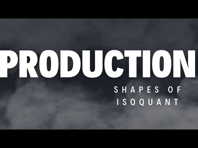 UGC NET Micro Economics- Production + Isoquant
