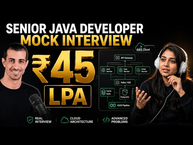 Real-Time Java Interview | ₹45 LPA Package | System Design & Microservices