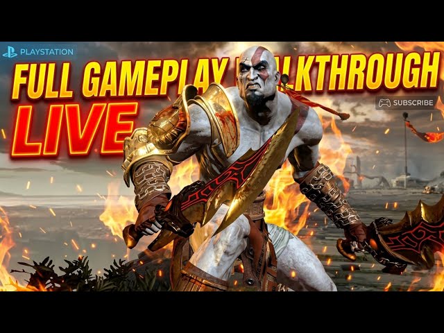 God of War 3 Remastered LIVE 🔴 | Full Gameplay 24/7 | Kratos Epic Battles
