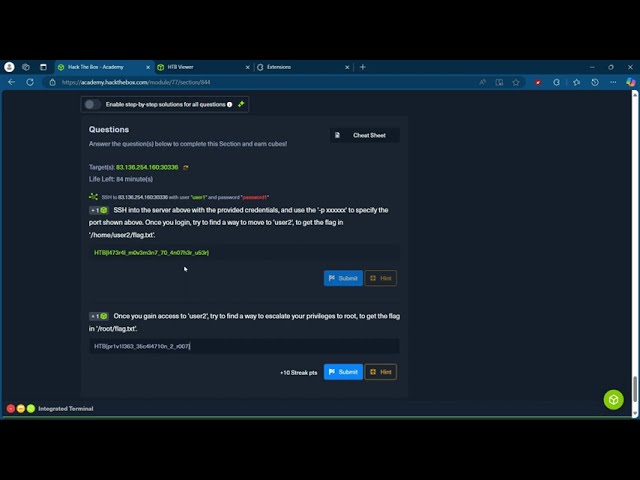 HTB Lab- Privilege Escalation | Getting Started