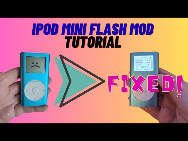 How to Flash Mod an iPod Mini for CHEAP! (SD Card + Battery Upgrade Tutorial)
