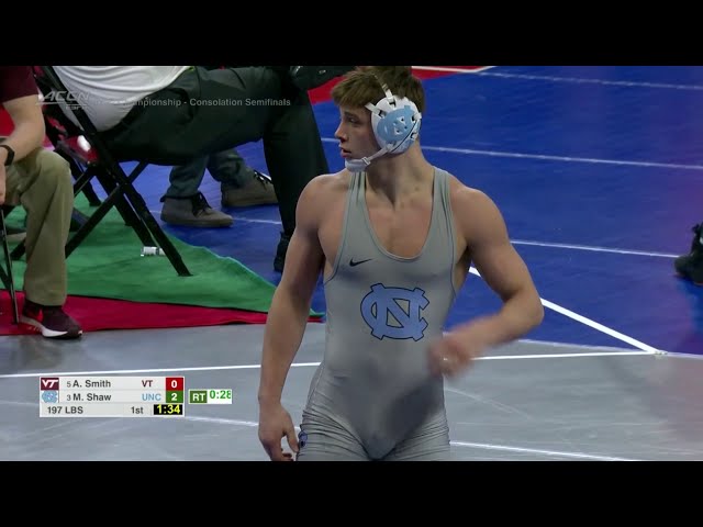 197lbs Max Shaw (North Carolina) dec Andy Smith (Virginia Tech)
