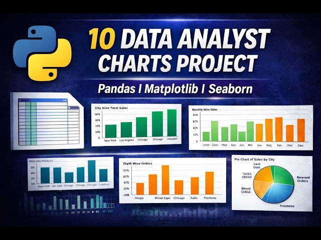 Python Data Visualization Project | Part 3| Pandas, Matplotlib & Seaborn | Real Data Analyst Project