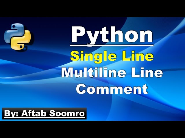 Comments in Python in Urdu and Hindi
