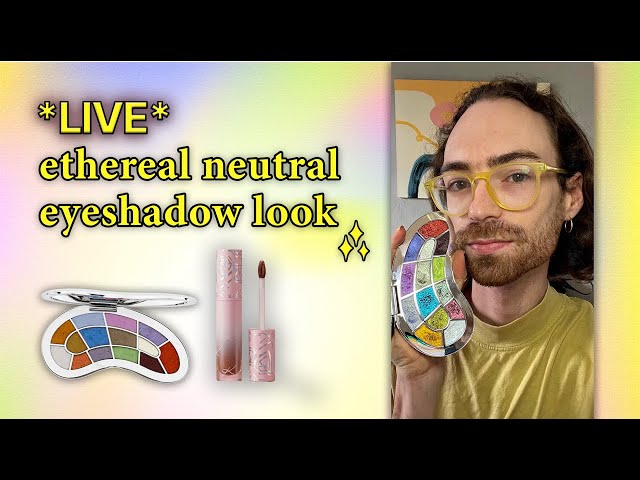 Relaxing Soft-Spoken ASMR GRWM Eye Makeup ✨ Ethereal Neutral Eyeshadow Tutorial for Hooded Eyes