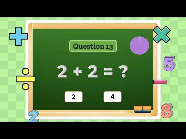 Can You Score 10/10? Easy Addition Quiz For Little Kids