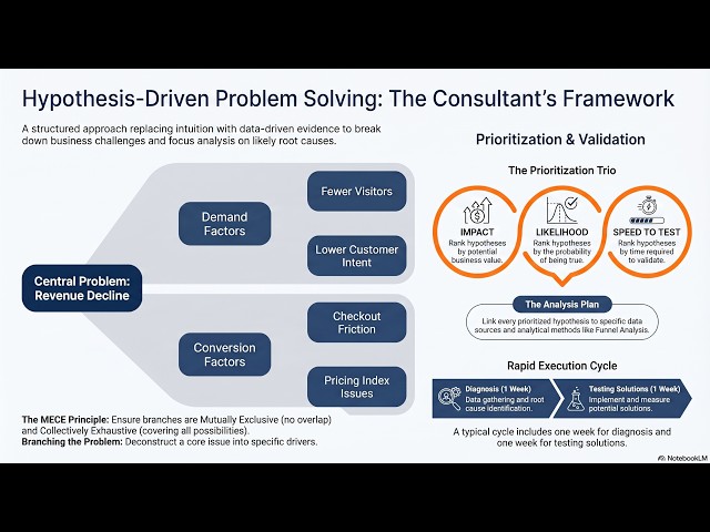 Consulting Insights: Hypothesis-Driven Problem Solving