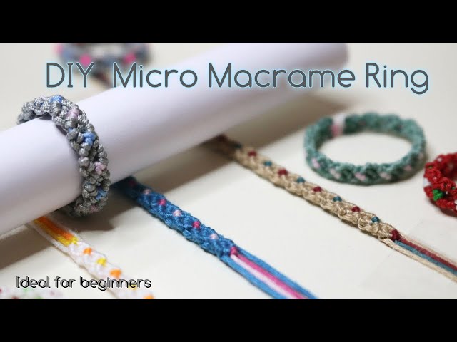 DIY Micro Macrame | Simple Ring for Beginners