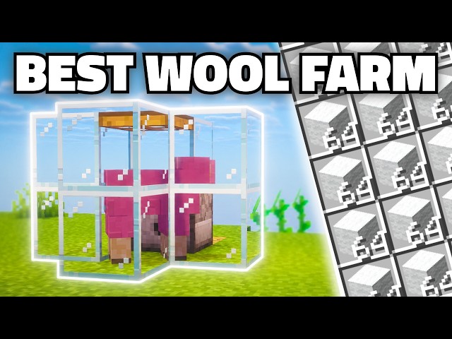 EASIEST Automatic Wool Farm in Minecraft 26.2/1.21+ - Java and Bedrock!