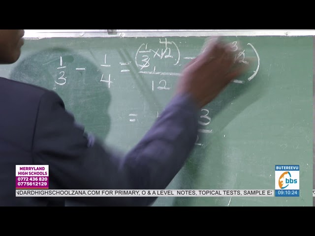 #SOMERAMUDDIIROLYO: P.7 Mathematics, Fractions