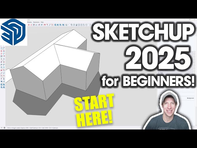 Getting Started with SketchUp Pro 2025! (BEGINNERS START HERE!)