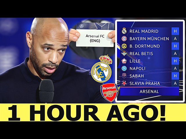 THIERRY HENRY SHOCK STATEMENT ON ARSENAL'S BRUTAL UCL DRAW AFTER REAL MADRID, BAYERN&DORTMUND SHOCK