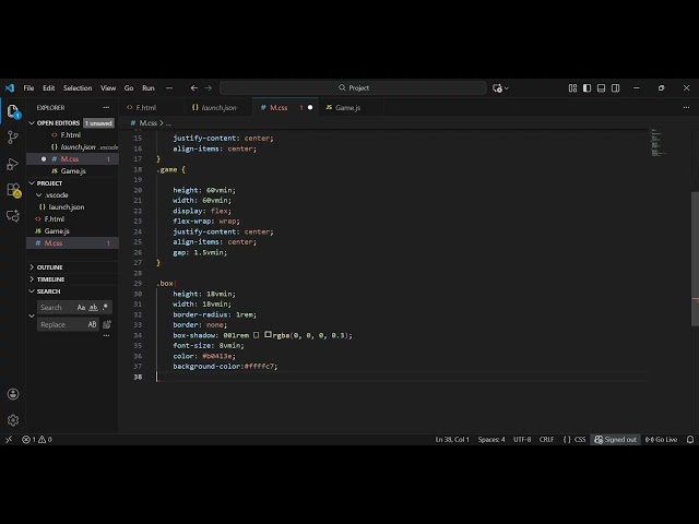 Project: CSS page | Create a tic tac toc game | Visual Studio Code #html #html5 #css #css3 #vscode