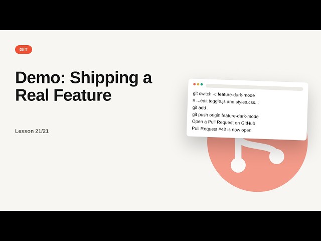Git & GitHub: Demo: Shipping a Real Feature