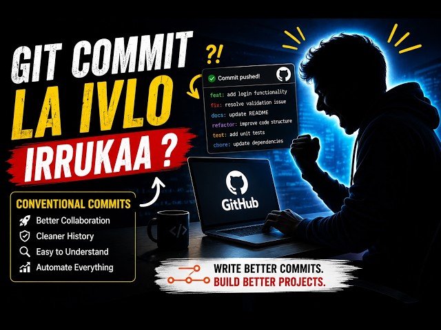 Git Commit la ivlo irrukaa | Conventional Commits | Tamil
