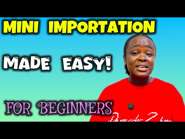 Mini Importation for Beginners: How Anyone Can Start Importing From China (Step-by-Step)