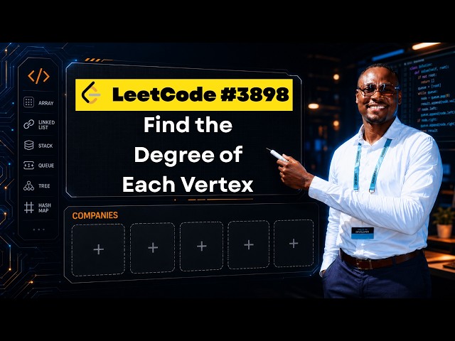 Find the Degree of Each Vertex — Adjacency Matrix Graph Problem Explained