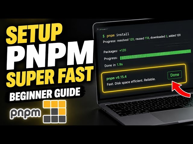 How to setup pnpm for faster JavaScript development - Beginner Guide