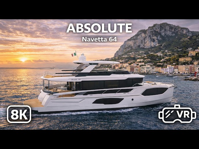 Absolute Navetta 64 | Modern Cruising Elegance — 8K VR 180