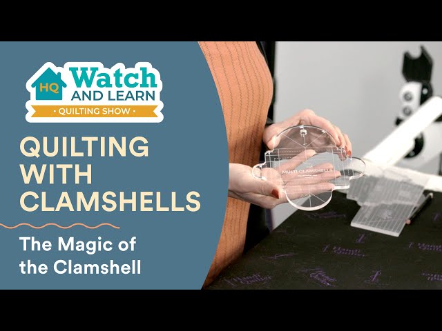 How to Quilt with a Clamshell Ruler - HQ Watch and Learn Quilting Show