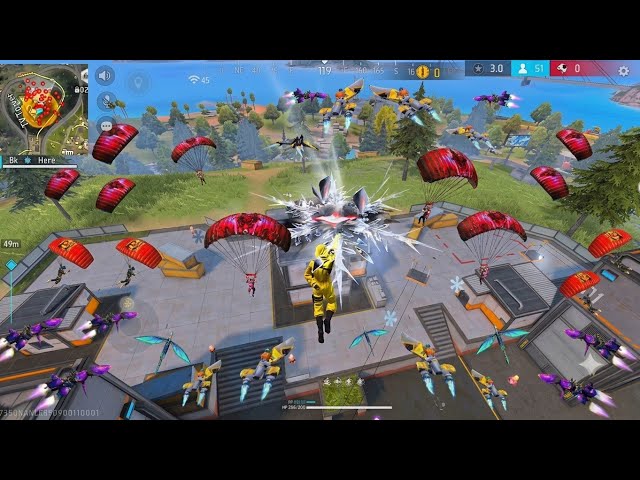 45 Kills with XM8 + MP5 🔥 / 99% Heatshot Rate in Free Fire! /PHONE GAME PLAY ! 4 FINGER