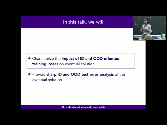 Does the [training + test] loss function matter in the ultra-high-dimentional regime?