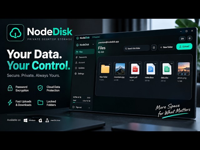 NodeDisk - Software to store your files and documents safely 