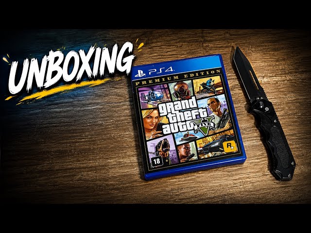 Unboxing GTA V Premium Edition PlayStation 4 📦 Grand Theft Auto V Premium Edition Unboxing with M...