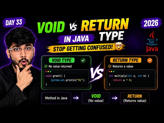 Void vs Return Type in Java: Stop Getting Confused! 🤯 [2026]
