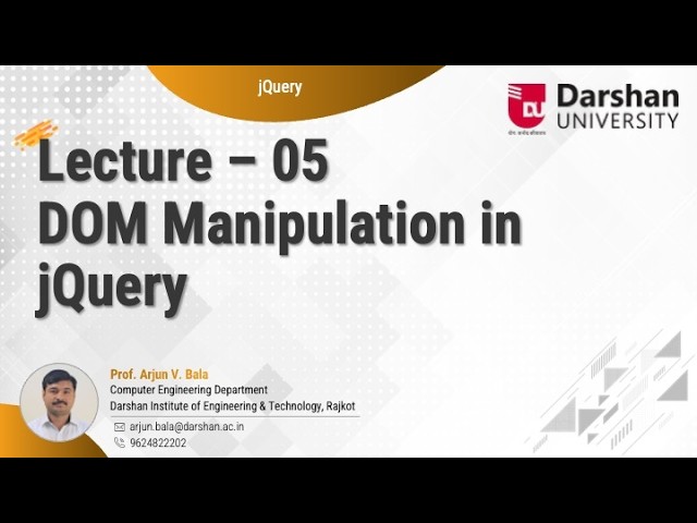 jQuery Part 05 | HTML Manipulation in jQuery | Complete Beginner Tutorial