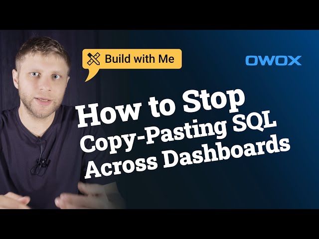 Build With Me: How to Stop Copy-Pasting SQL Across Dashboards