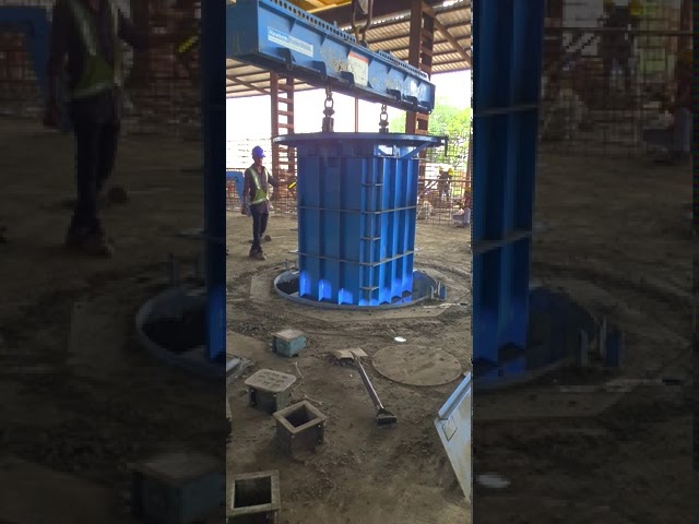 How to cast precast segment by vertical casting l vertical casting of precast manhole and drains