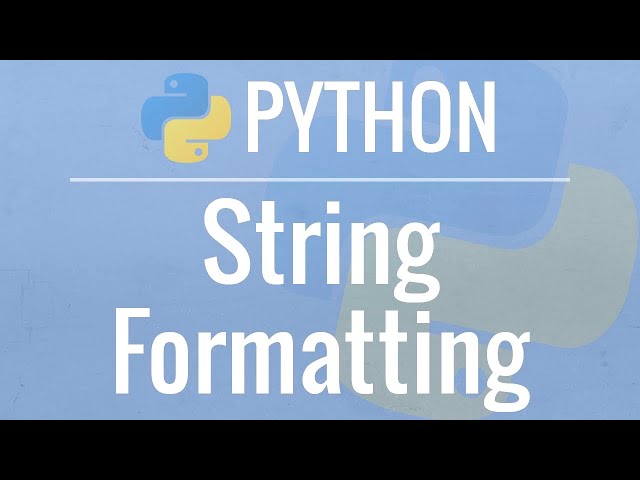 String Formatting In Python - Tamil | Python Topic Wise Course