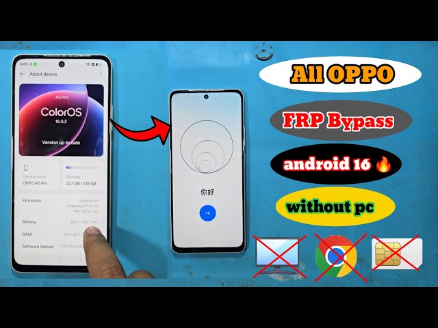 All OPPO FRP bypass Android 16 | All OPPO FRP google account bypass android 16 