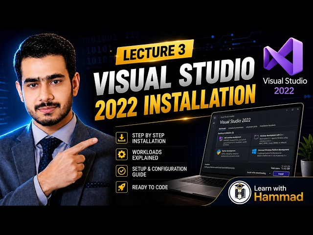 Visual Studio 2022 Installation Guide | Programming Fundamentals | Complete Setup for Beginners