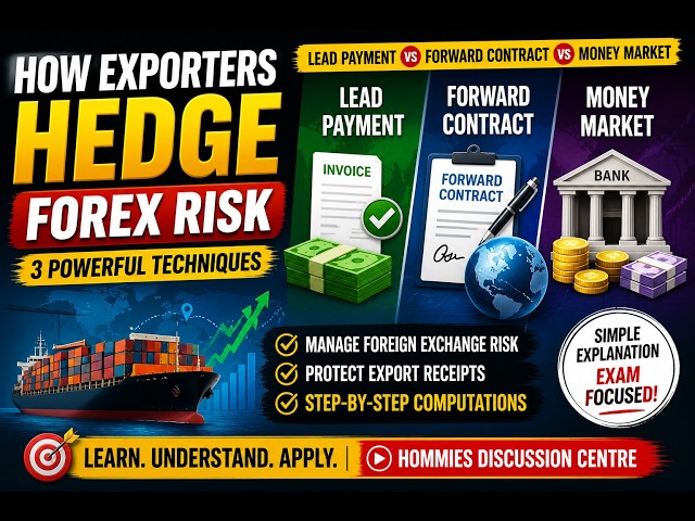 How Exporters Hedge Forex Risk | Lead Payment vs Forward vs Money Market
