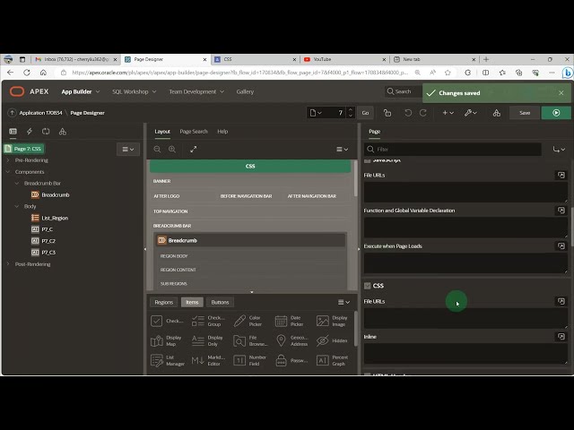 How to apply css in Oracle APEX