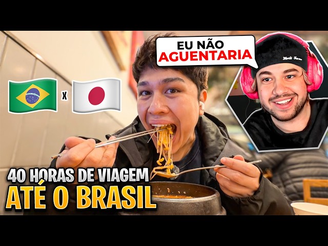 40 HORAS DE VIAGEM DO JAPÃO ATÉ O BRASIL! - React Haru