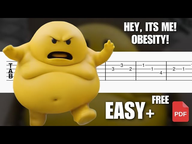 Hey It's Me, Obesity - EASY Guitar Tab Tutorial 