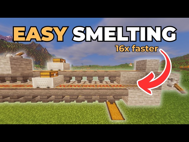 Build This EASY SUPER SMELTER in Minecraft Java 26.1.2!