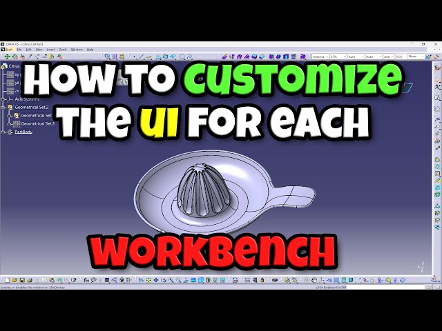 CATIA V5 - How to Customize the User Interface for each Workbench #catiav5 #catiav5tutorial #cad